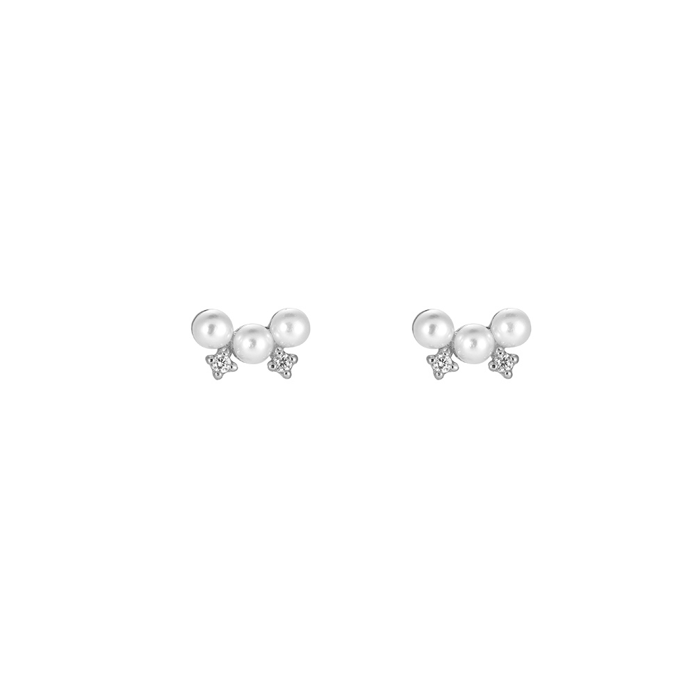 Pearly Gate Diamonds Gold-plated Ear Studs