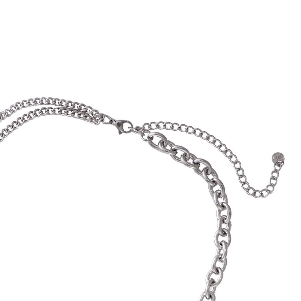 Wide Heart Stainless Steel Necklace