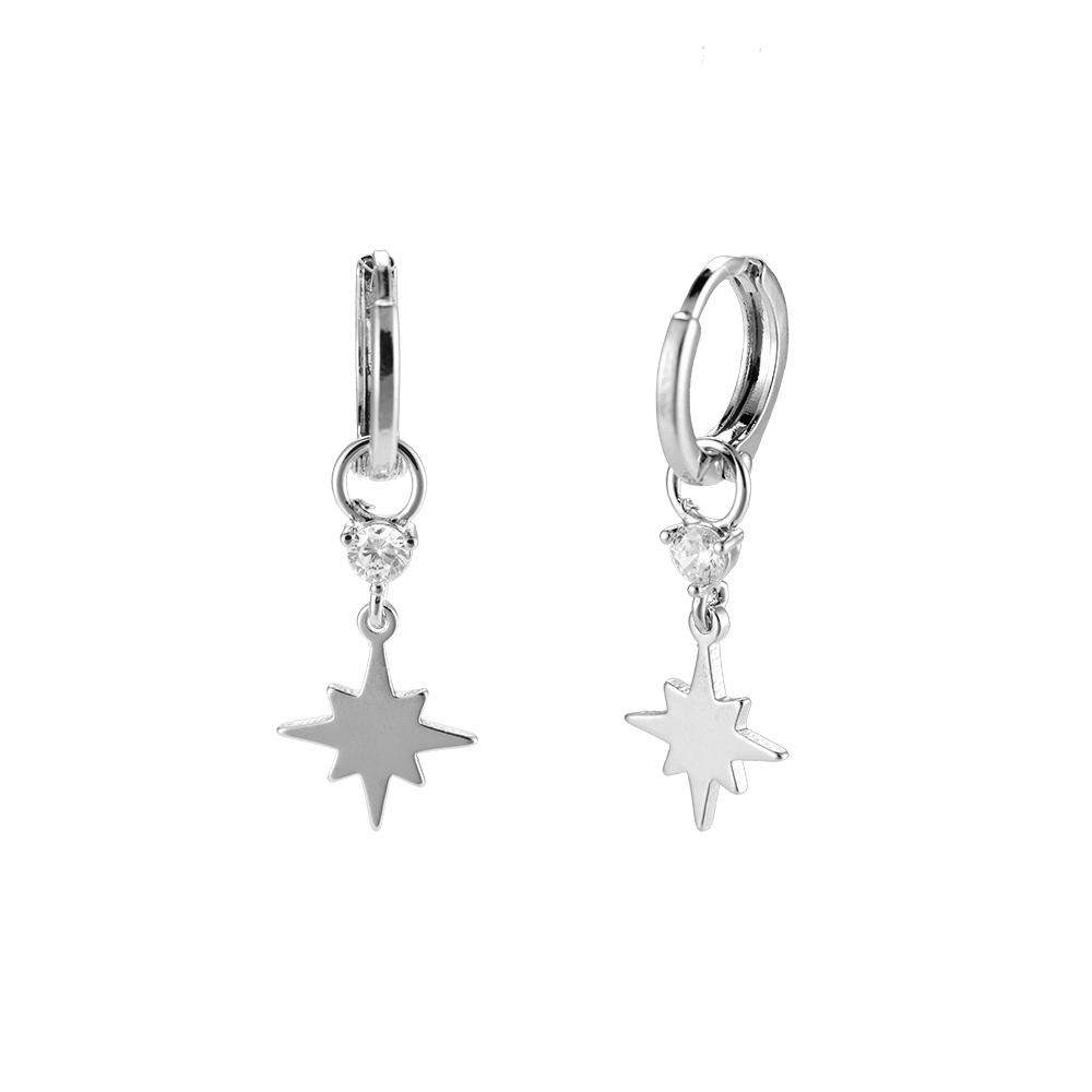 Diamond Star Plated Earrings