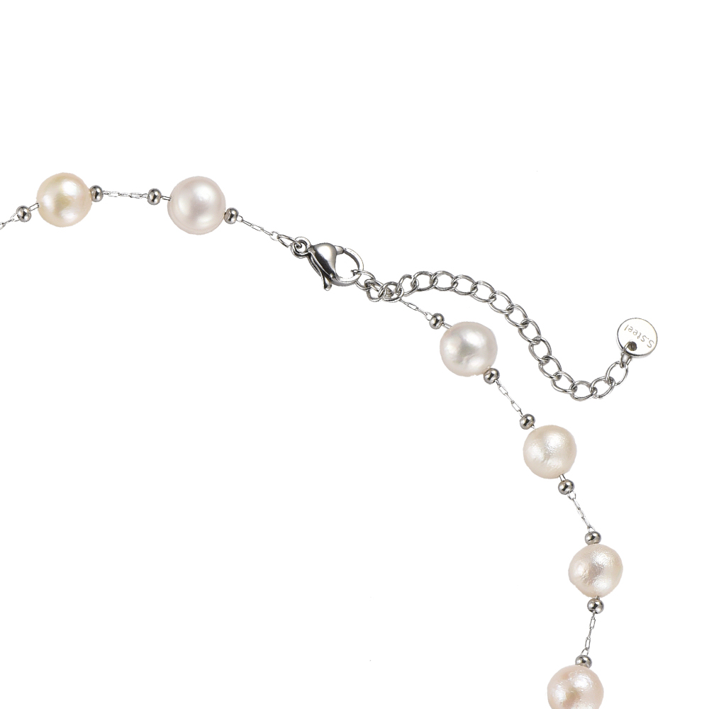 Gabi Pearl Stainless Steel Necklace