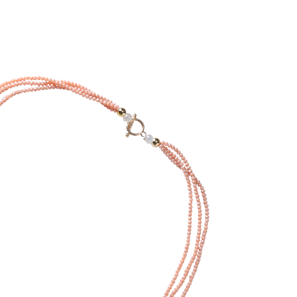 2*51cm Beads Glanz Necklace