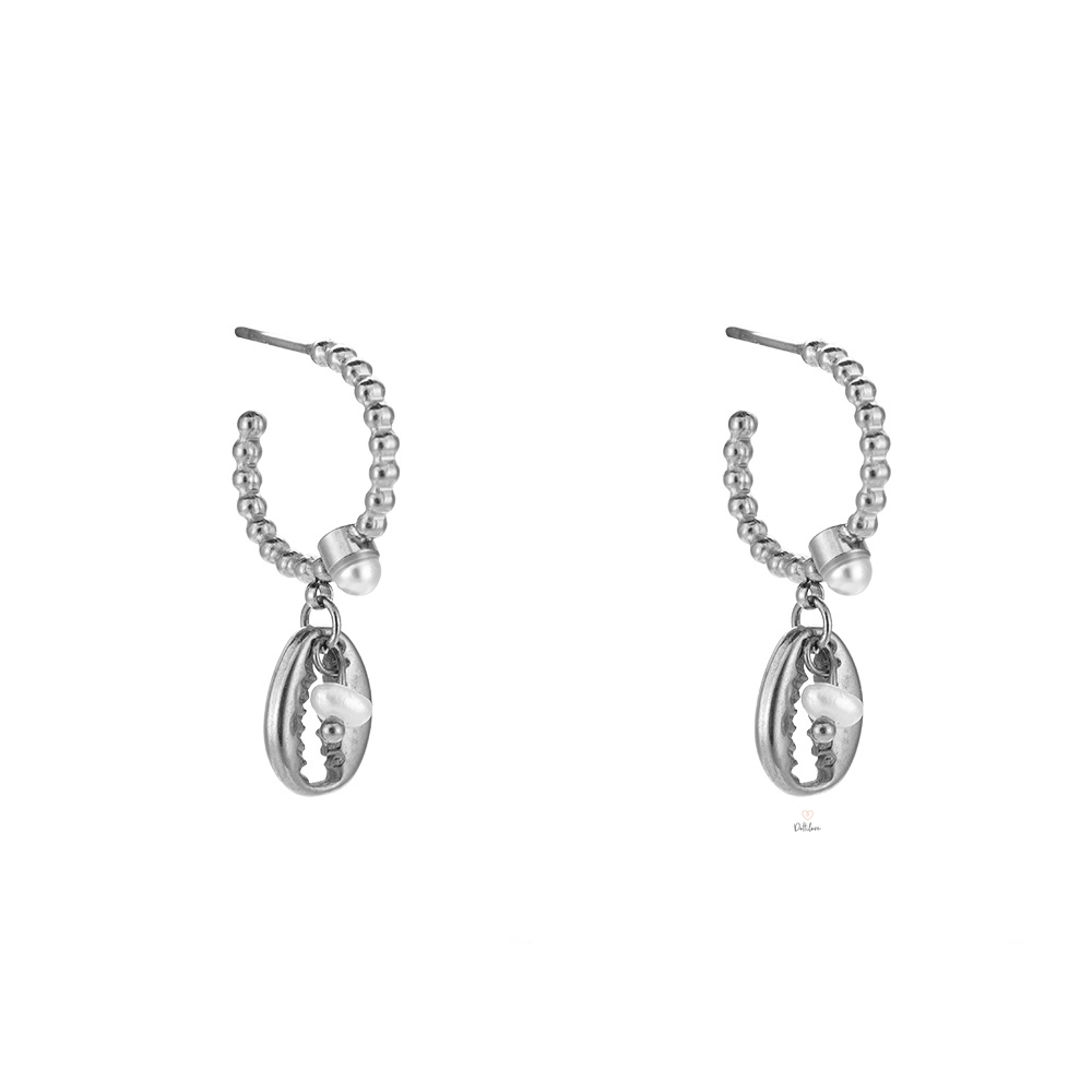 Pearl Conch Stainless Steel Earring