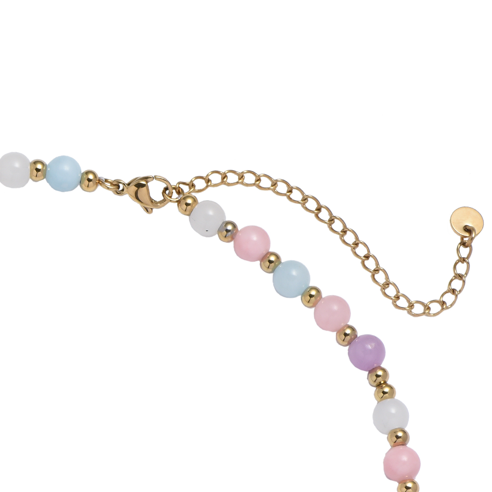 Pastel Color Beads  Necklace