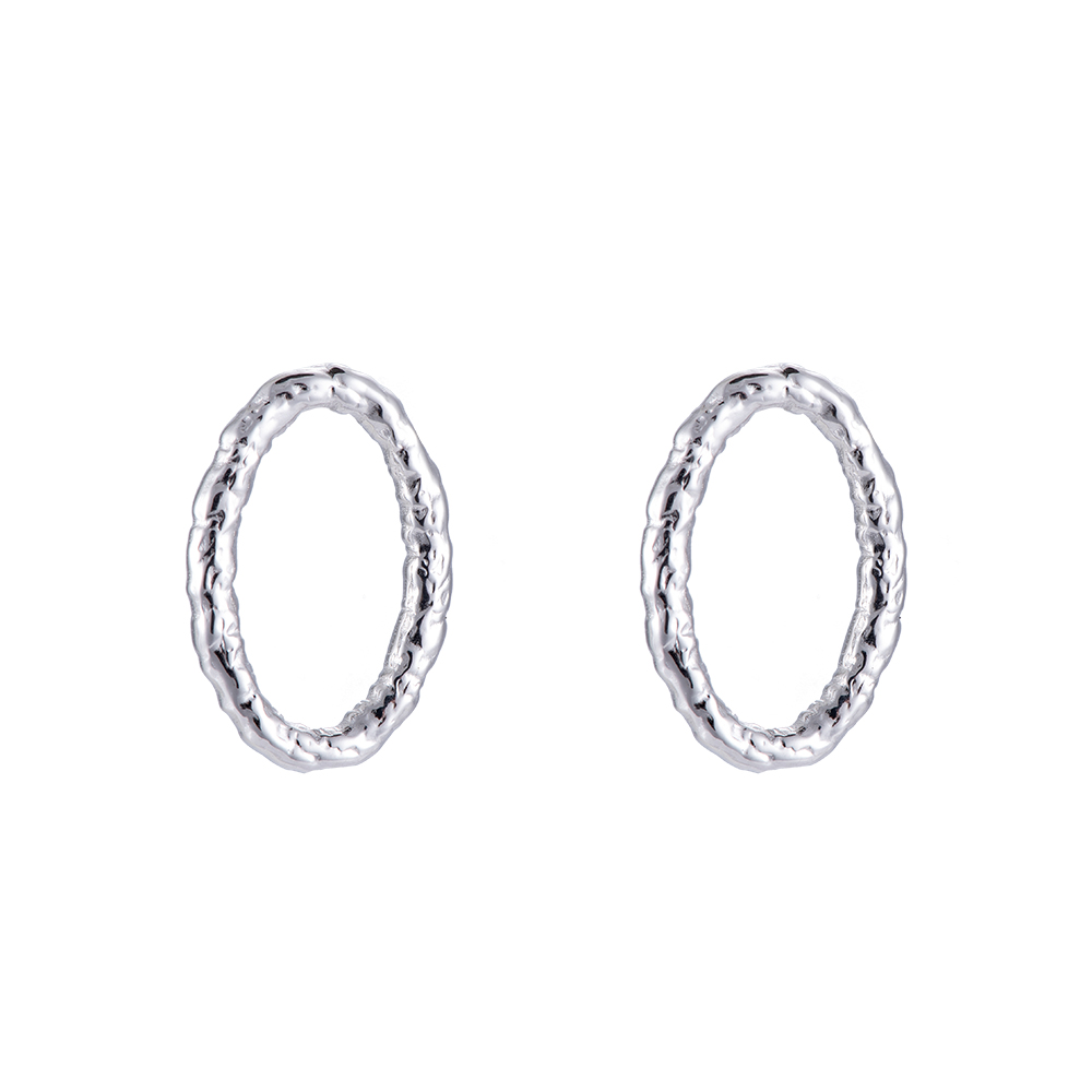 Alisa Oval Stainless Steel Earring
