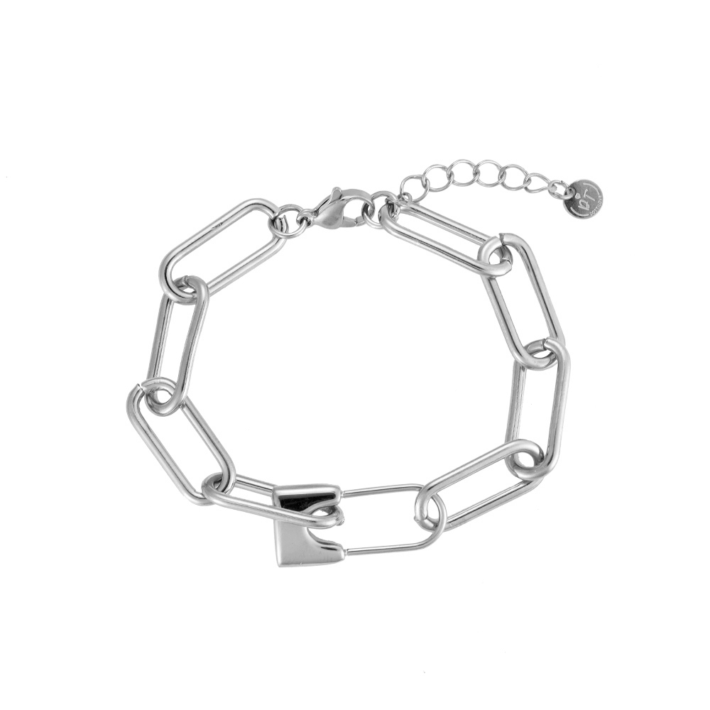 Lock Chain Edelstahl Armband