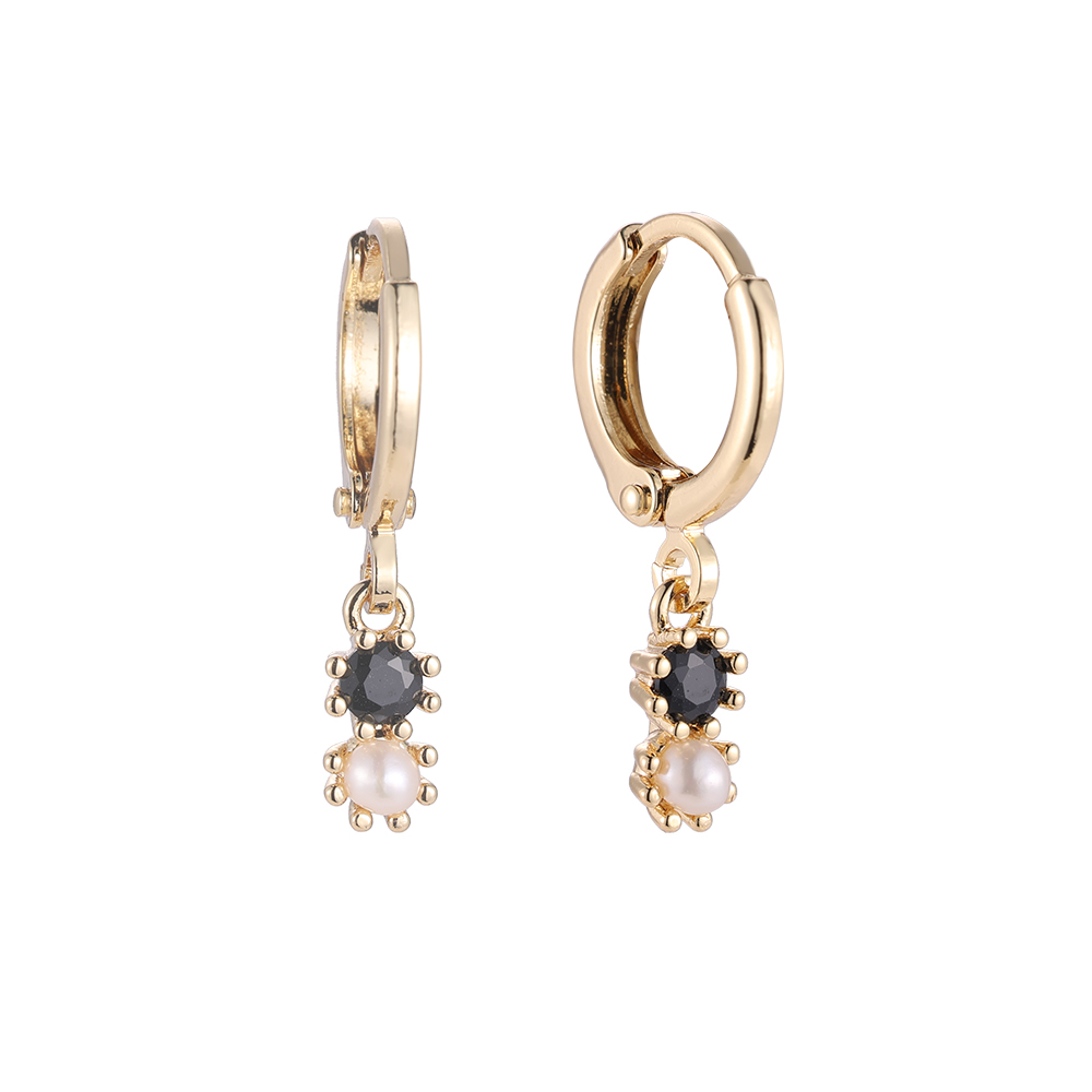 Light & Darkness Gold-plated Earrings