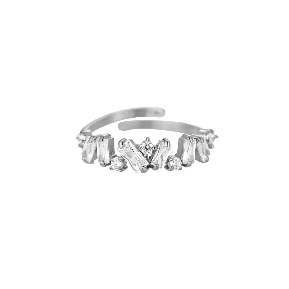 Crush Diamond Stainless Steel Ring