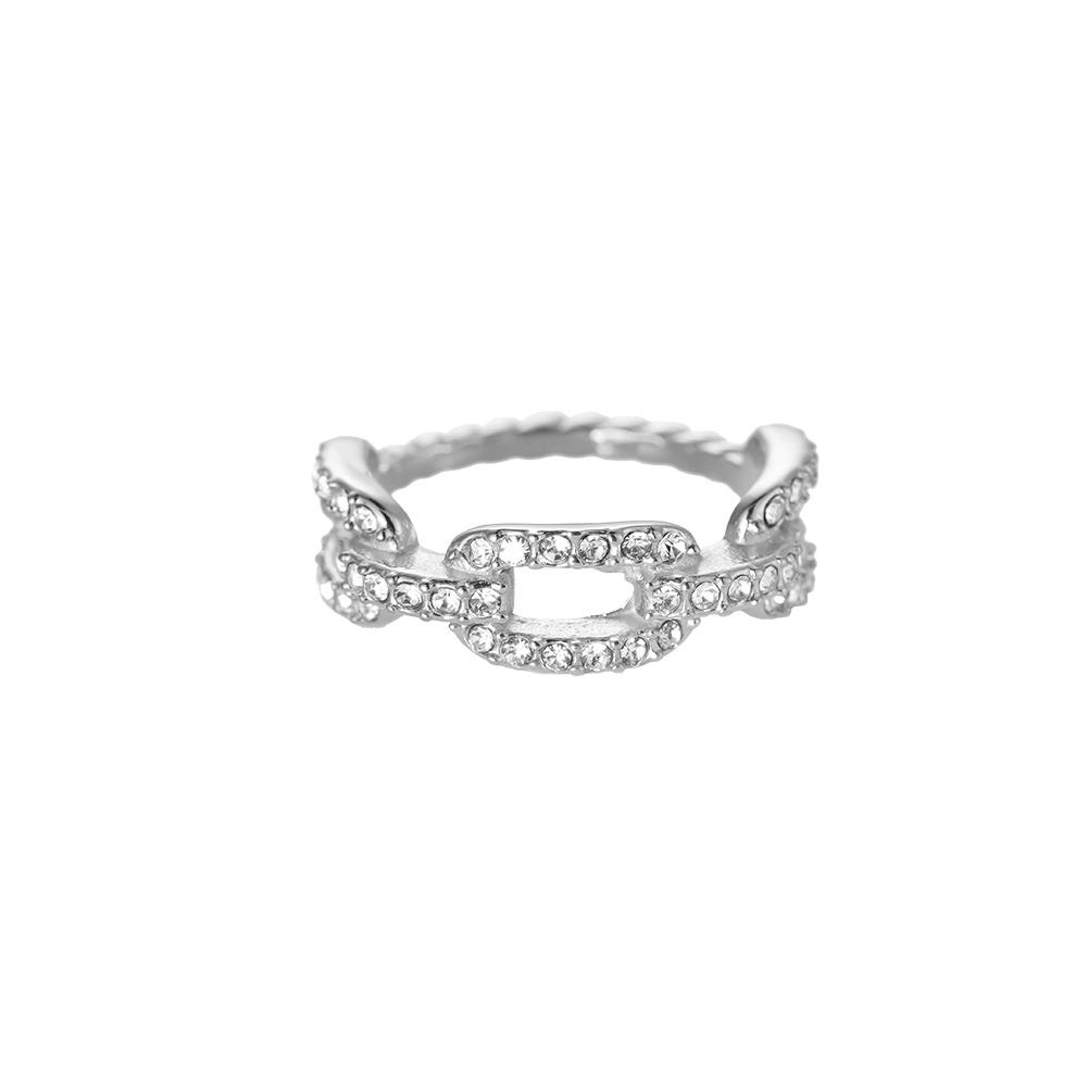 Classic Lock Chain Plated Ring