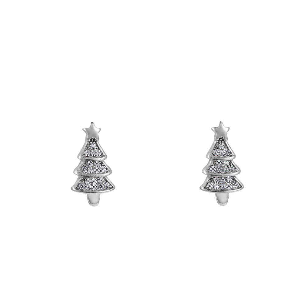 Christmas Tree Stainless Steel Earring
