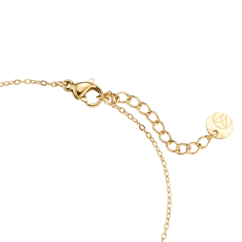 1 Golden Ball & Pearls Edelstahl Armband