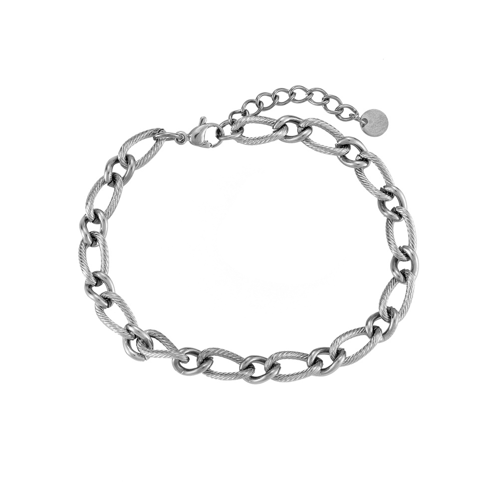 Textured Chain Stainless Steel Bracelet