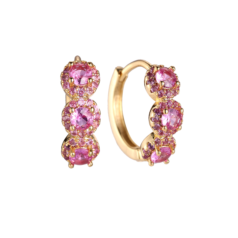 Forbidden Fruit Diamonds Gold-plated Earrings