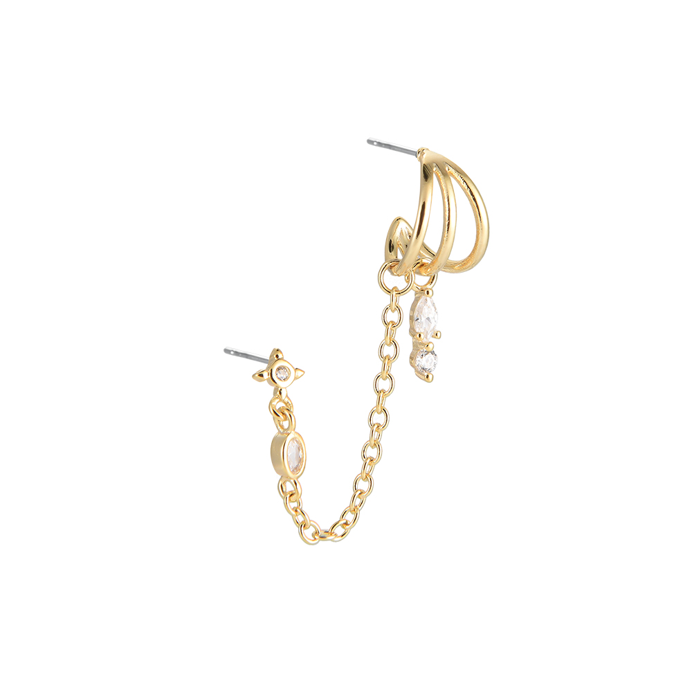 Claudia Chain Plated Earring
