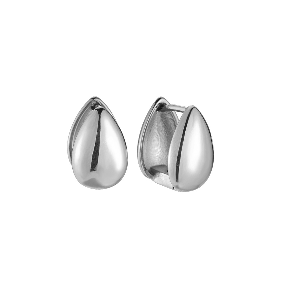 Double Layered Seed Stainless Steel Earrings