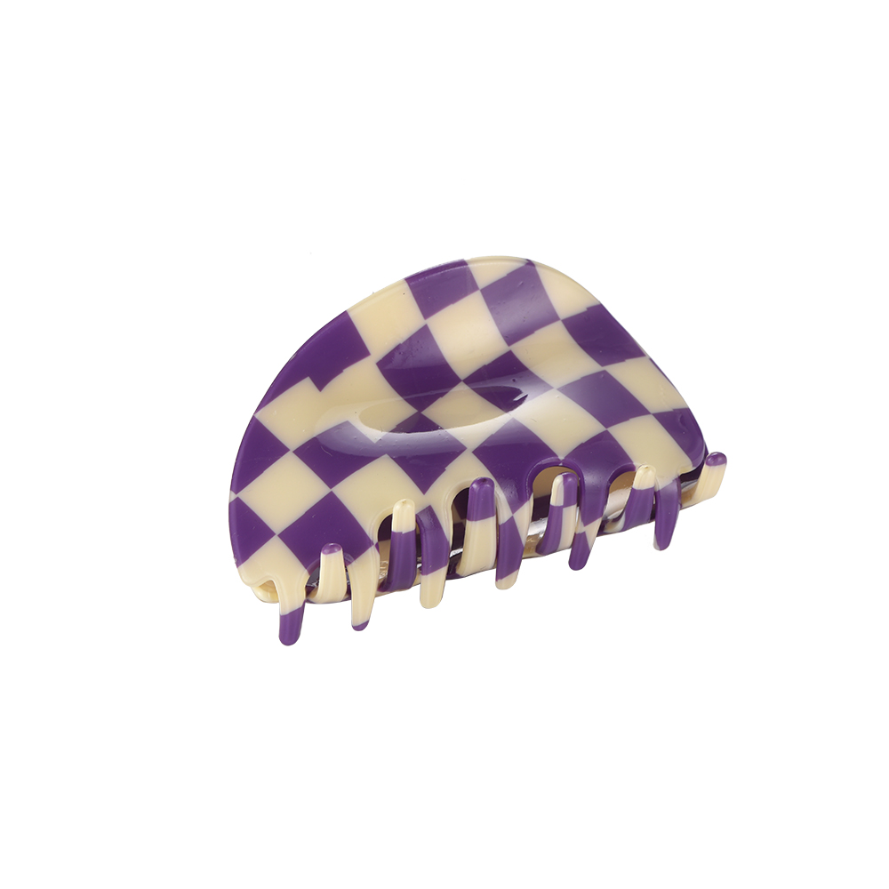 Tessellated Acryl Violett Hair Clip 