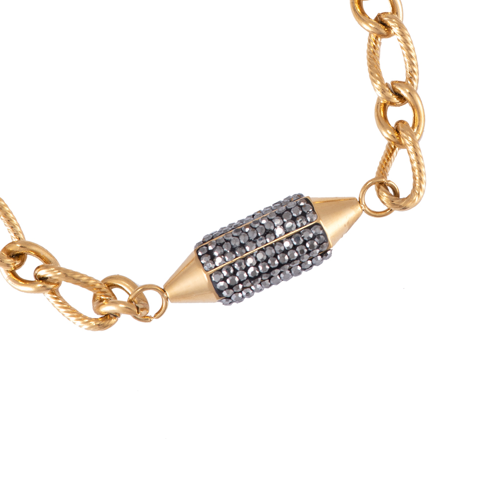 Spakle Hexagon Chain Stainless Steel Bracelet