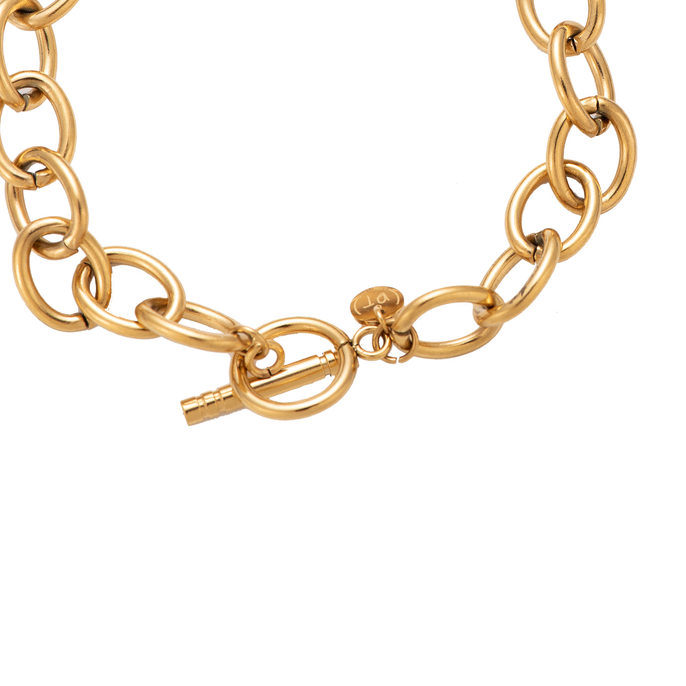 Simple Round Chain Edelstahl Armband