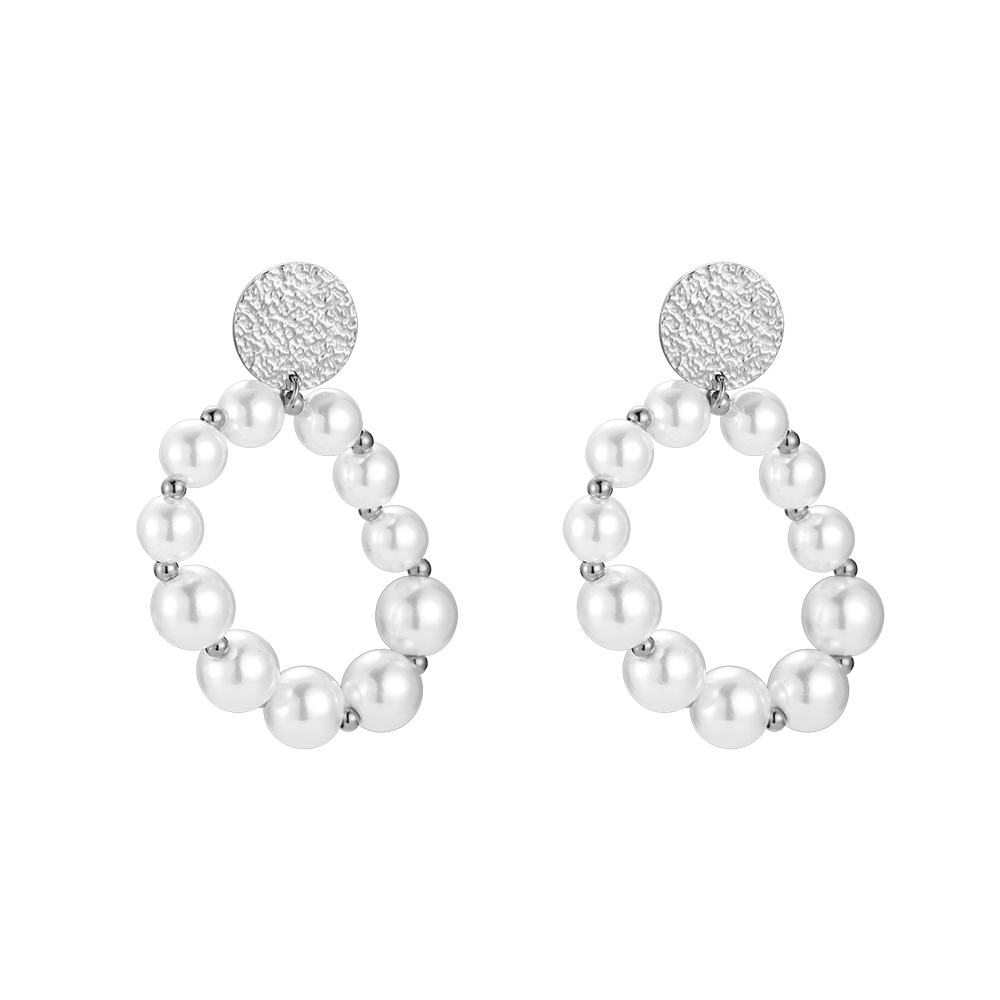Shiny Pearl Stainless Steel Earring