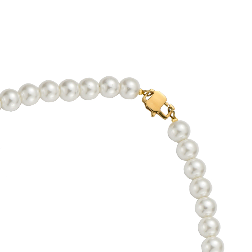 Just Big Pearls 40cm Edelstahl Halskette