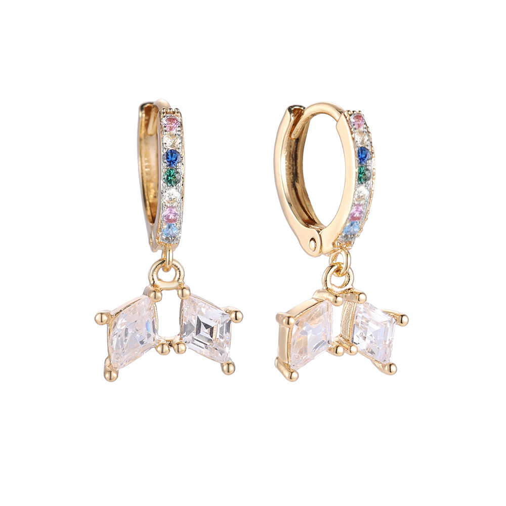 Vibra Diamonds Wings Gold-plated Earrings