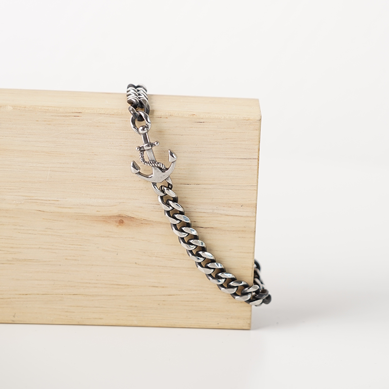 Anchor Chains Stainless Steel Bracelet for Men