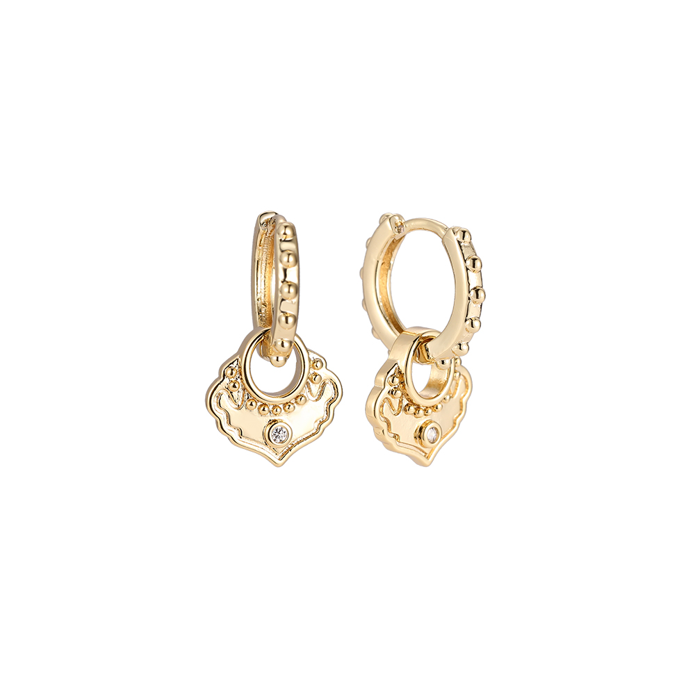 Crown Eagle Gold-plated Earrings