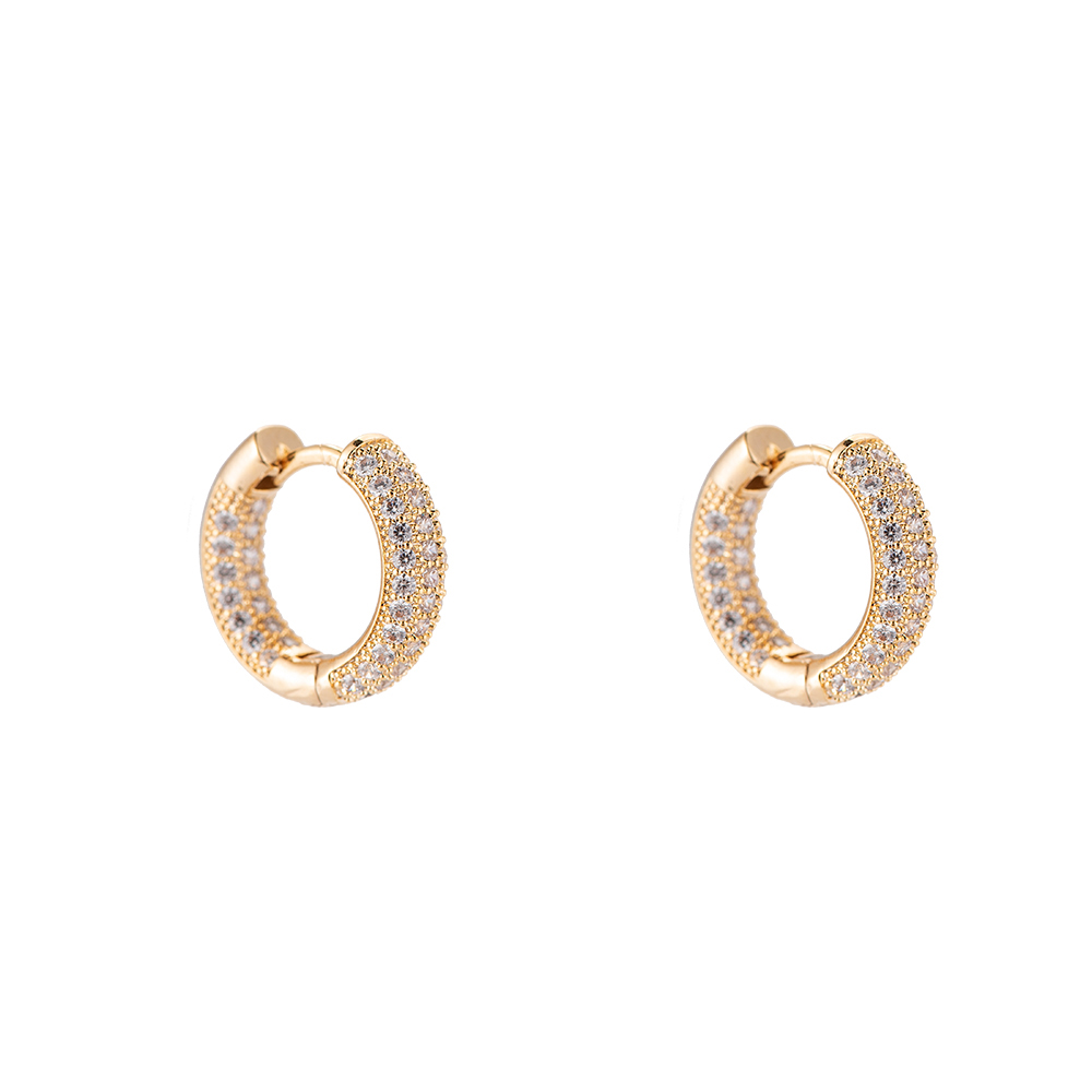 Full Color Hoop Gold Plated Earring
