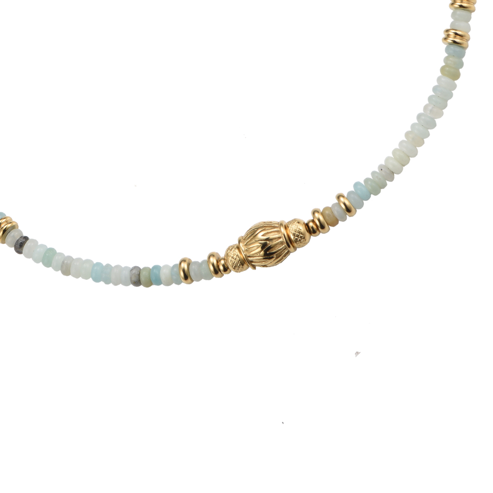 Chiang Mai Stones Stainless Steel Necklace