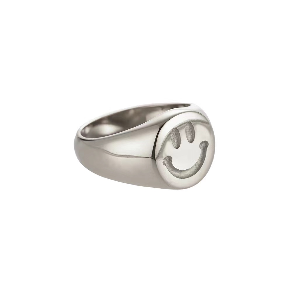 Big Smile Stainless Steel Ring