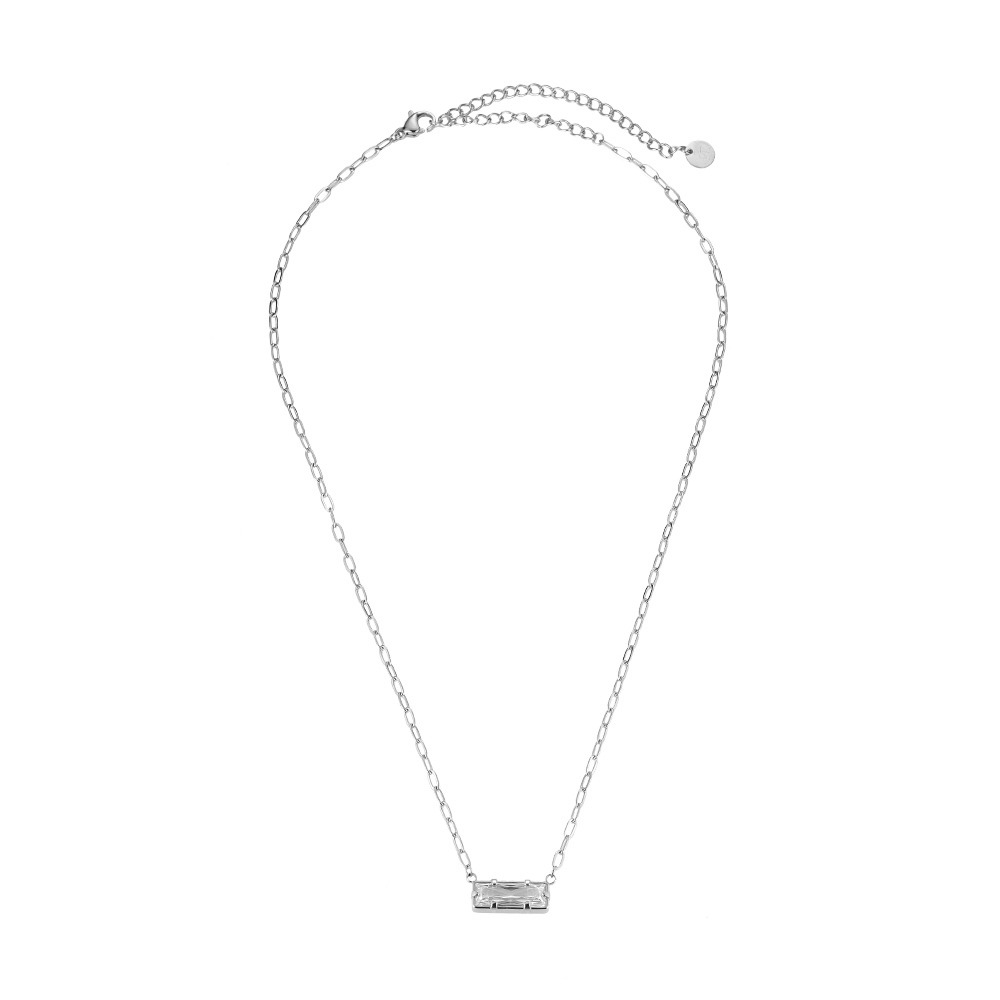 Big Boria Cube Stainless Steel Necklace
