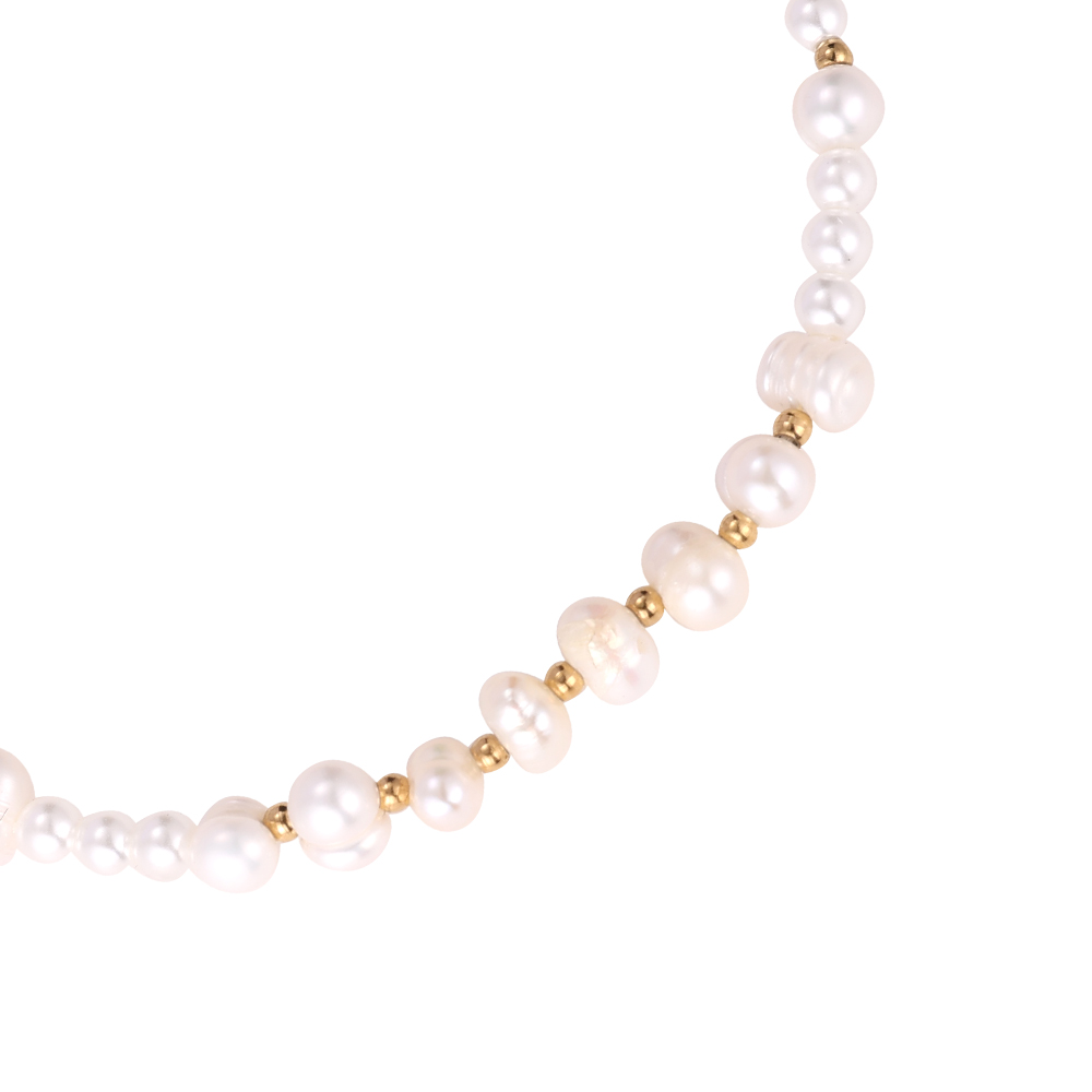 Perlen Beads Edelstahl Armband
