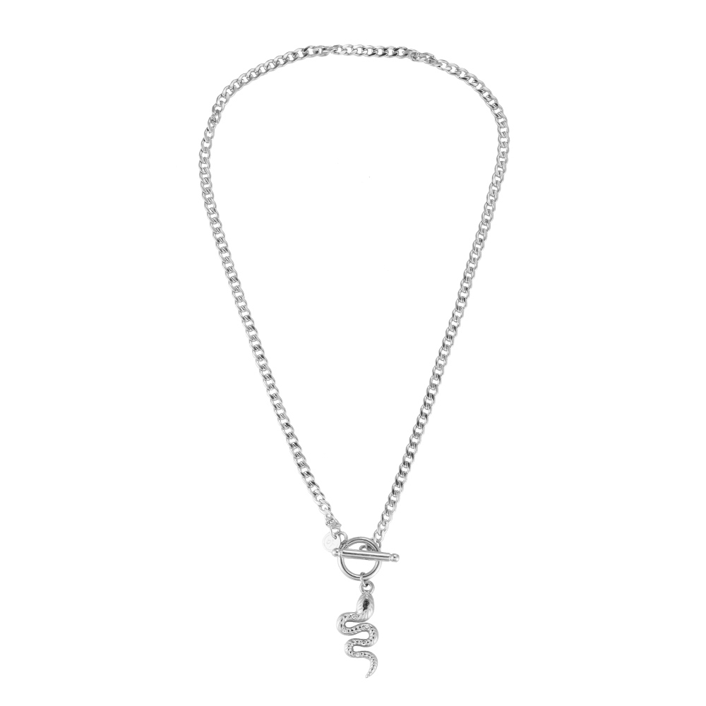 Snake T Clasp Stainless steel Necklace