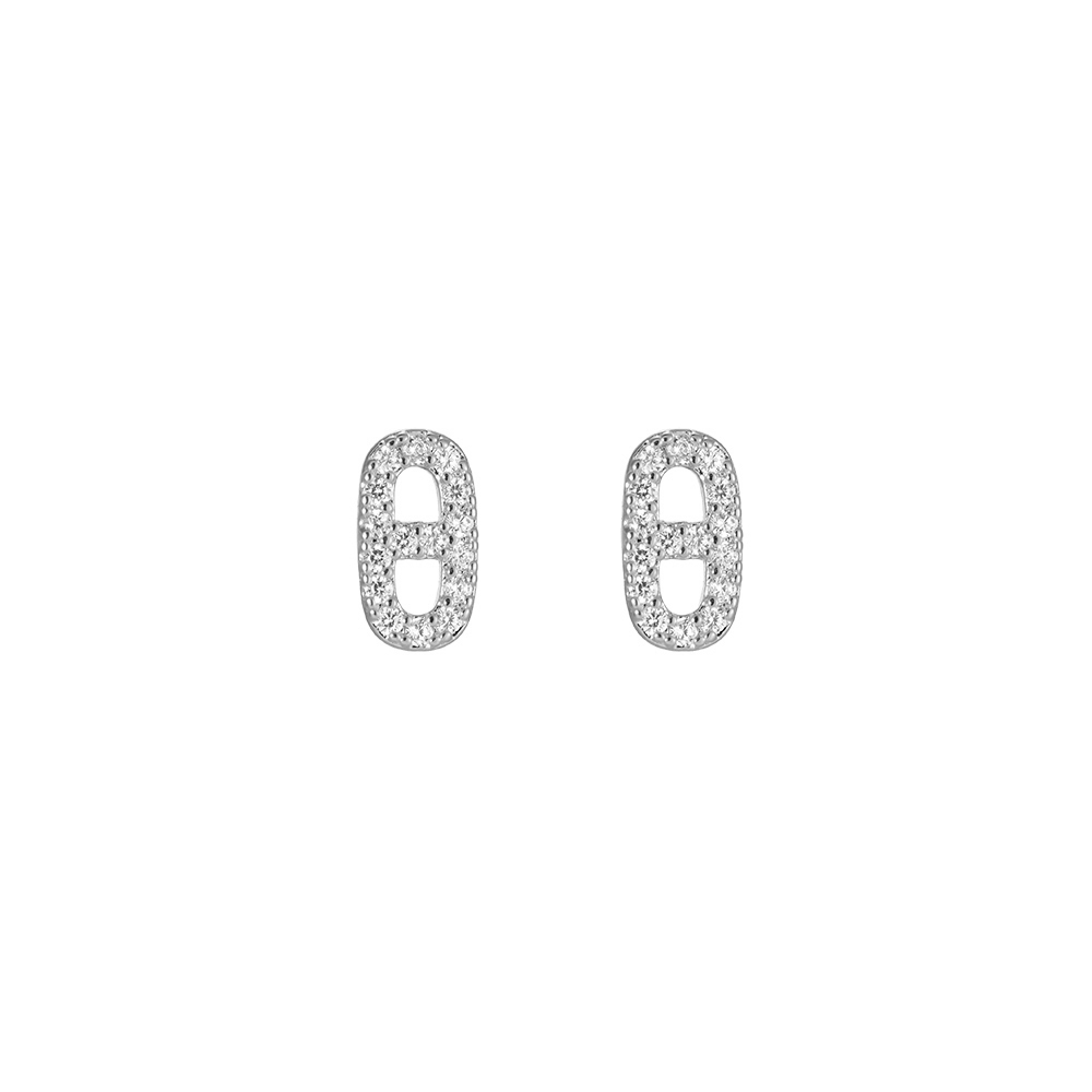 Stubby Nose Diamonds Gold-plated Ear Studs