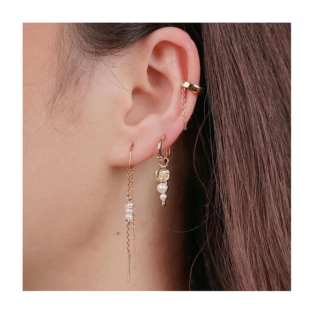 Short Chain Stainless Steel Earcuff
