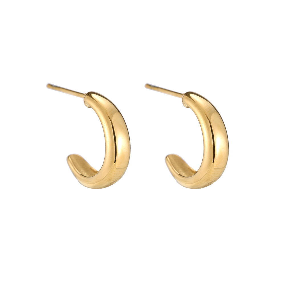 Mittle Halbmond Stainless Steel Earrings