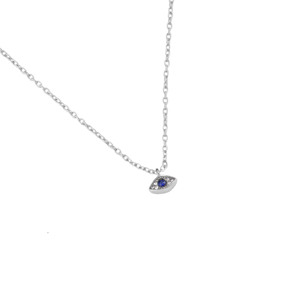 Sacred Blue Eye Stainless Steel Necklace