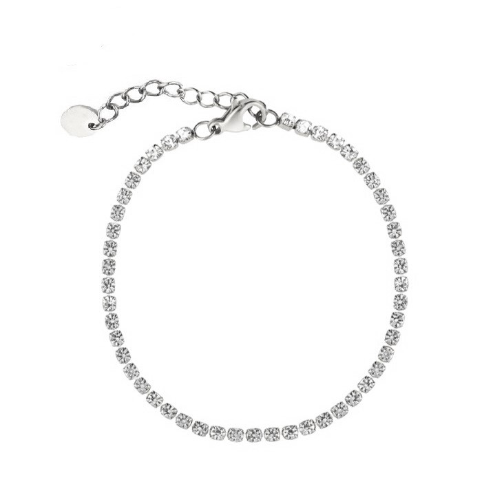 Fine Tennis Stainless Steel Anklet