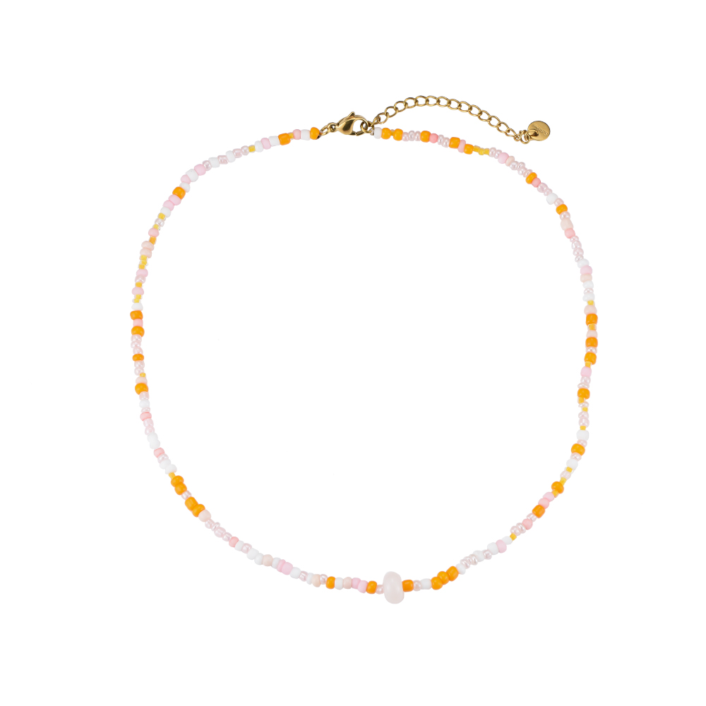 Color of Life Beads Stainless Steel Necklace