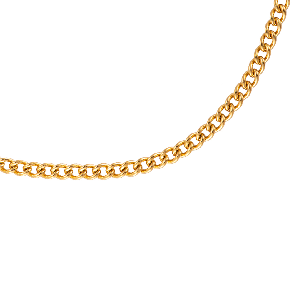 Simple Round Chain 5 mm Stainless Steel Necklace