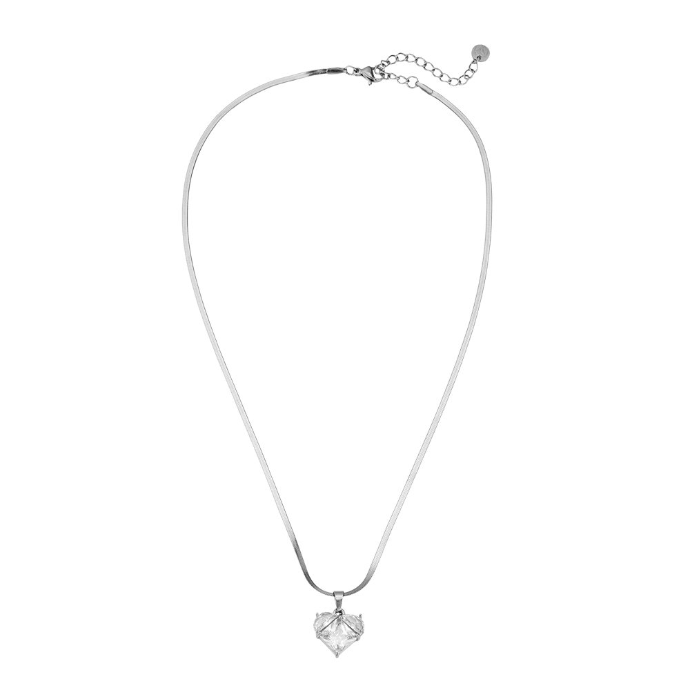 Heart Amalgam Stainless Steel Necklace