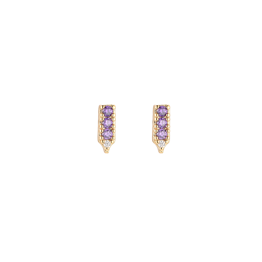 Extra Bullet Gold Plated Earring