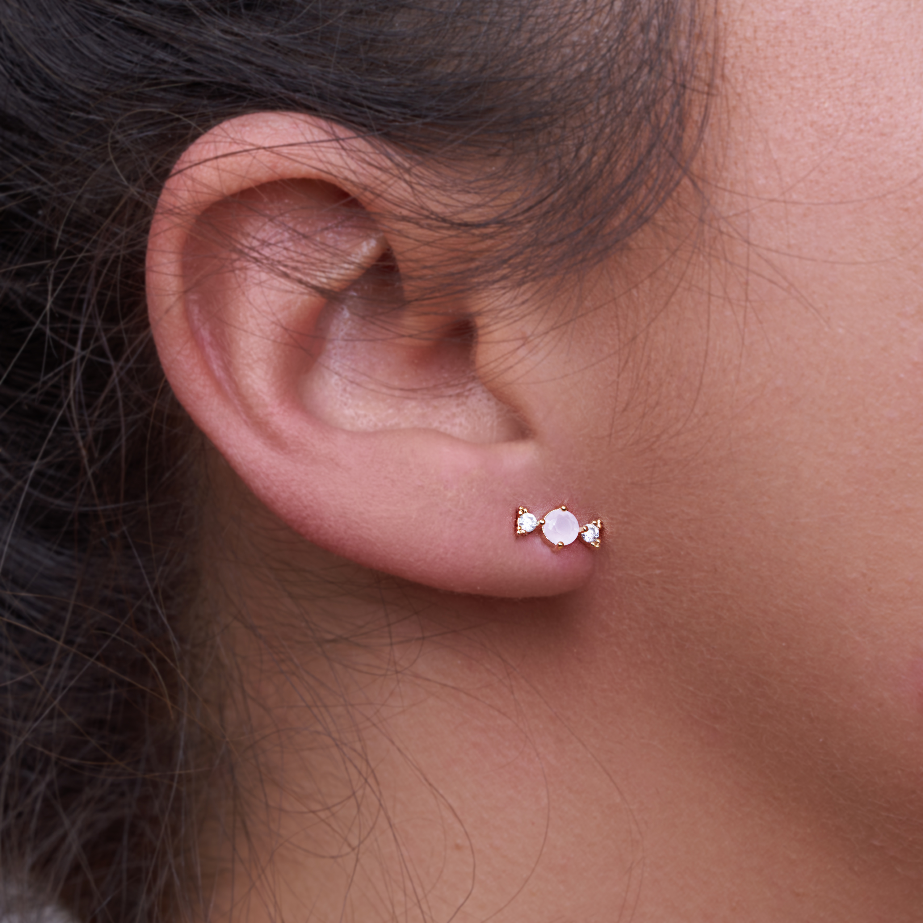 Pink Candy Plated Earring