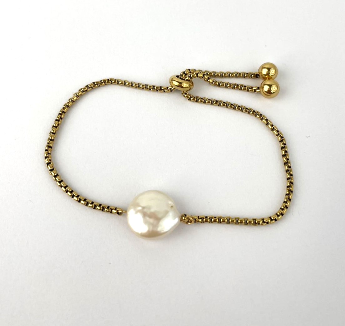 Uno Perle Stainless Steel Bracelet