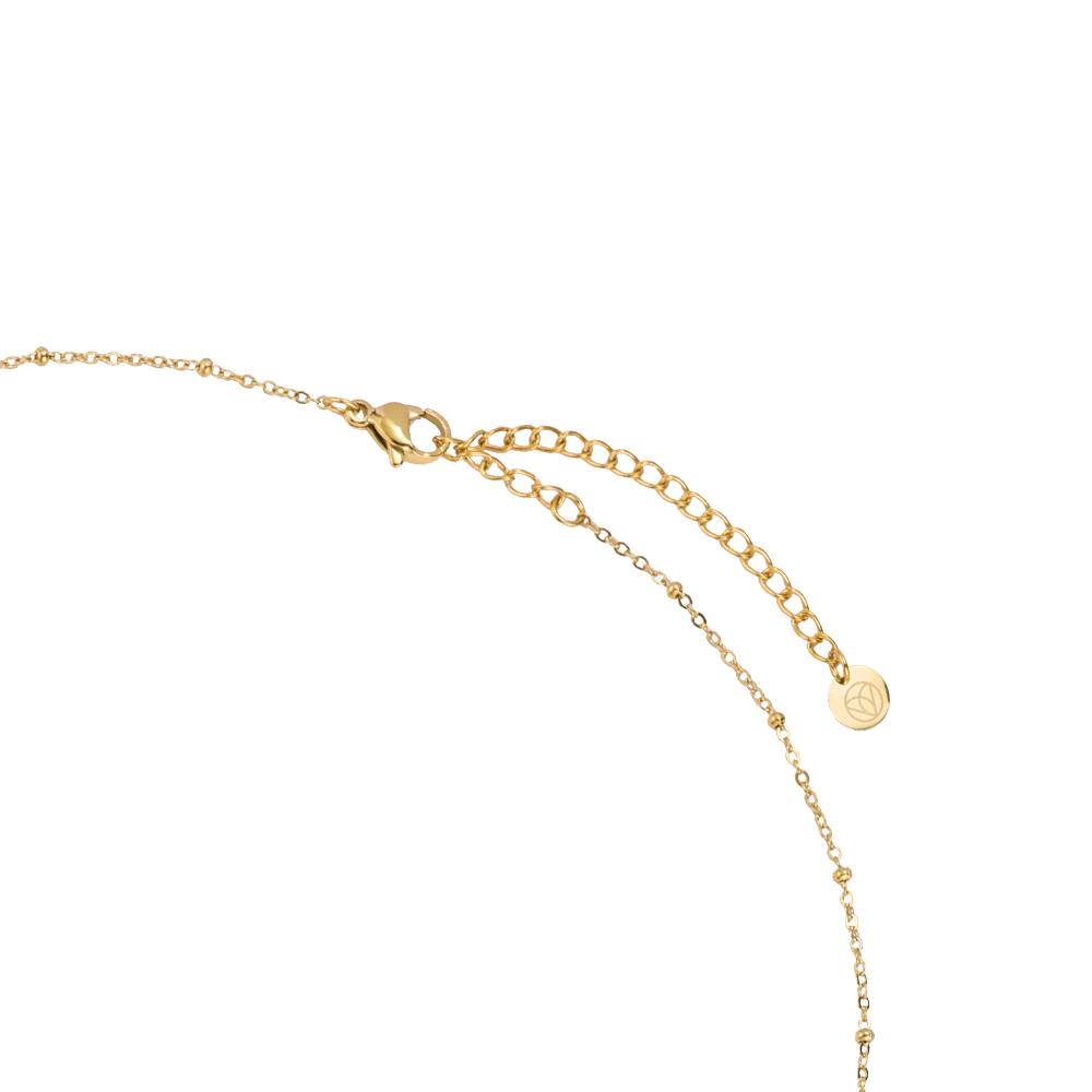 Golden Beach Beads Edelstahl Halskette