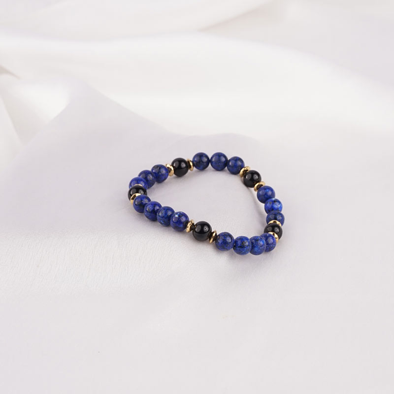 Deep Blue World Naturstein Bracelet