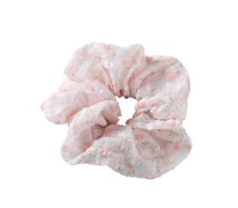 Small Floral Print Scrunchie