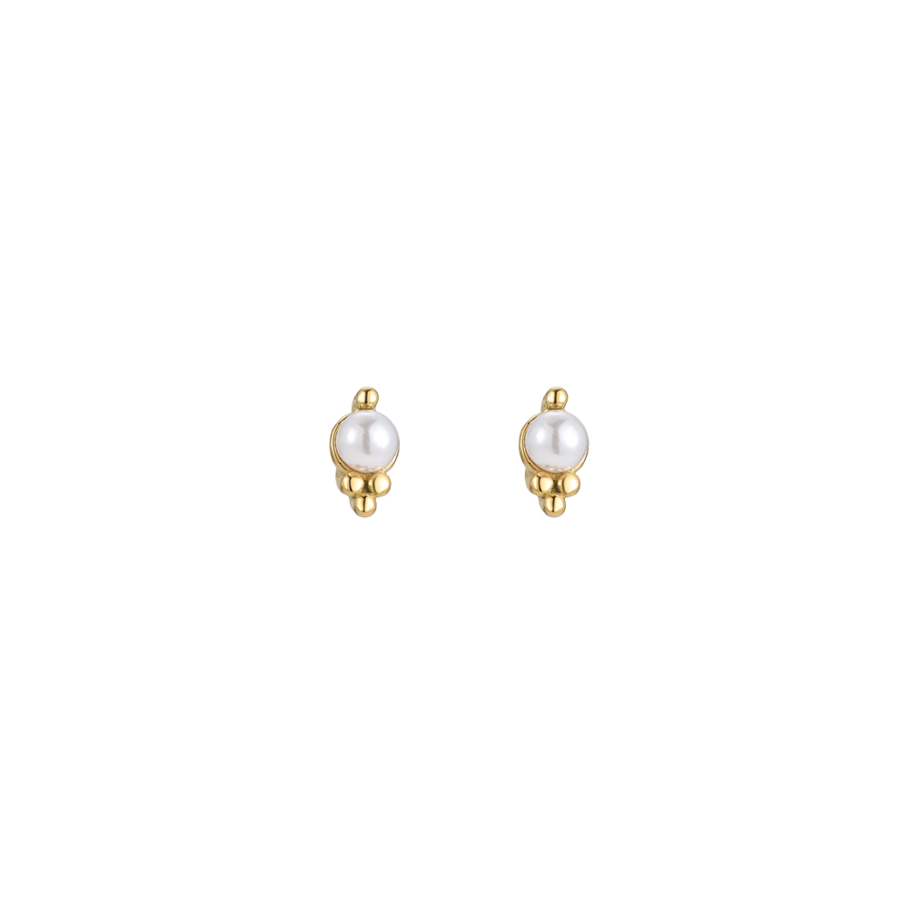 Pearl & Berry Shrub Stainless Steel Ear Studs