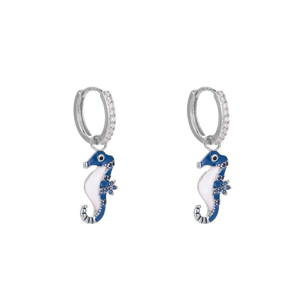 Seahorse Plated Earrings