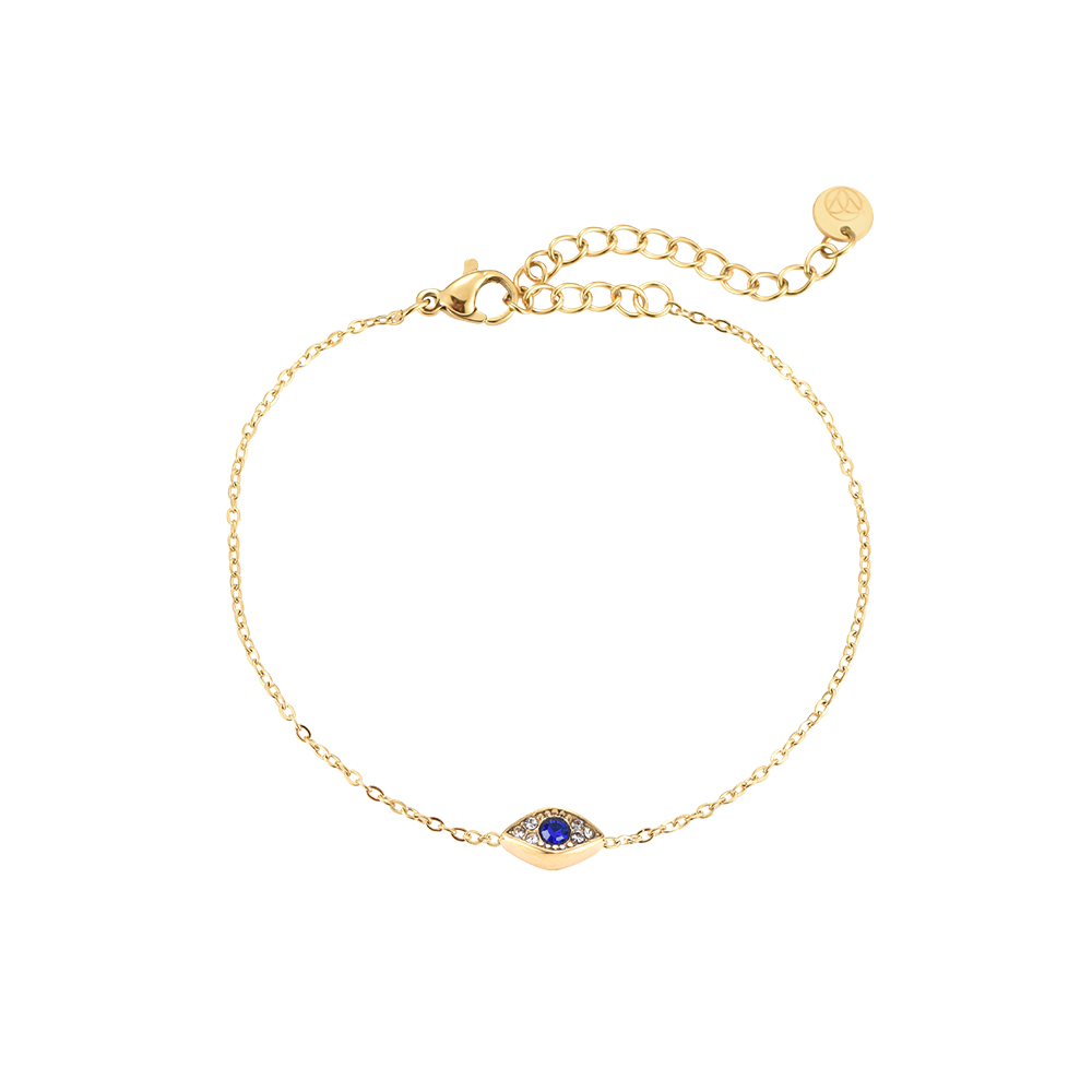 Sacred Blue Eye Stainless Steel Bracelet
