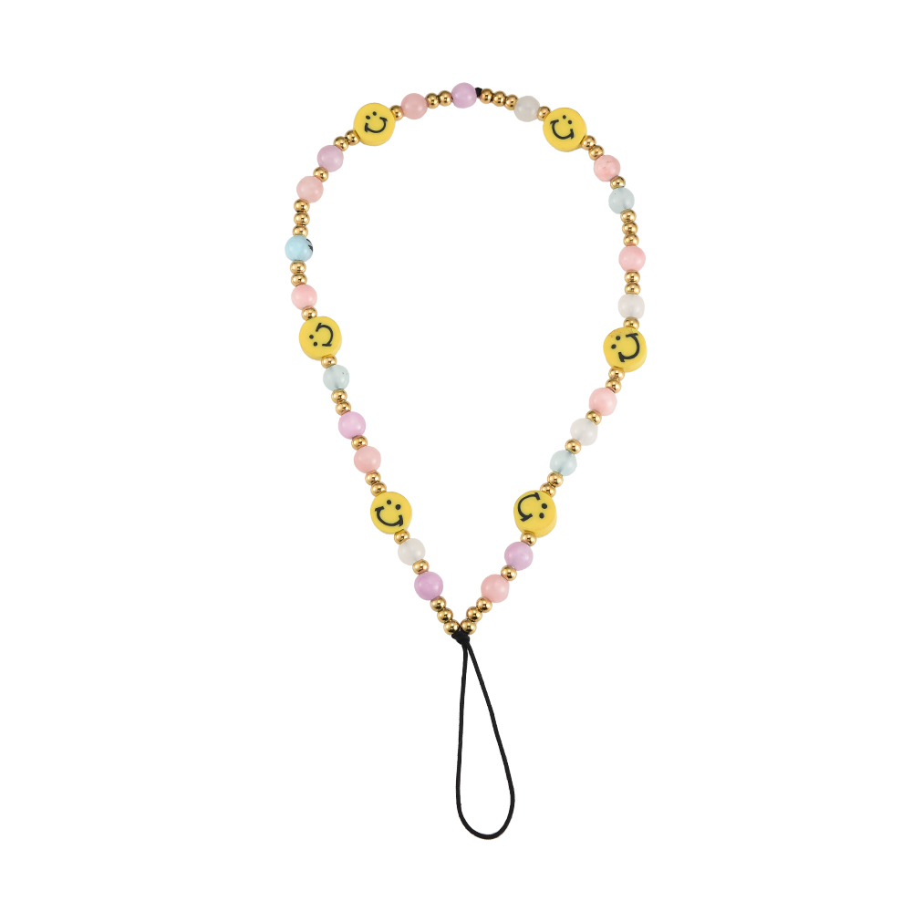 Pastel Color Beads  Phone Case Chain